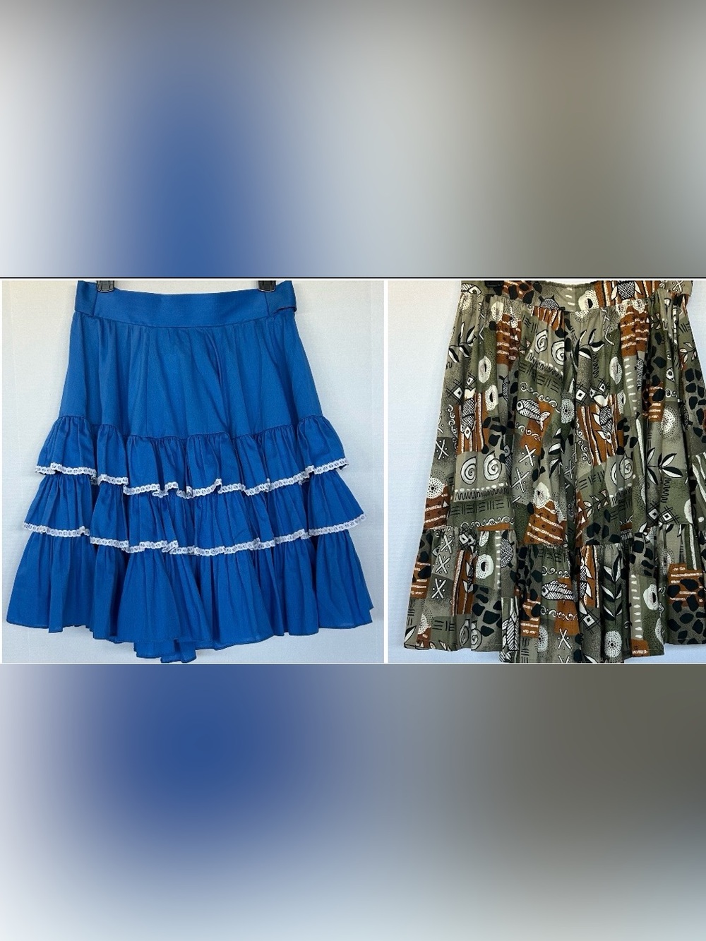 2 Vintage Women's Square Dancing Skirts